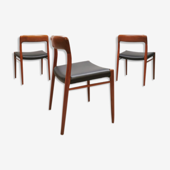 Midcentury design dining chairs Niels Moller Møbelfabrik