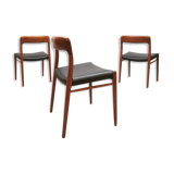 Midcentury design dining chairs Niels Moller Møbelfabrik
