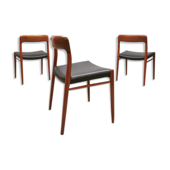 Midcentury design dining chairs Niels Moller Møbelfabrik