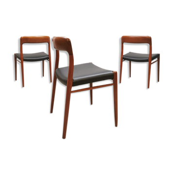 Midcentury design dining chairs Niels Moller Møbelfabrik