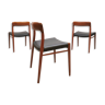 Midcentury design dining chairs Niels Moller Møbelfabrik