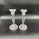 Pair of candlesticks, cut glass