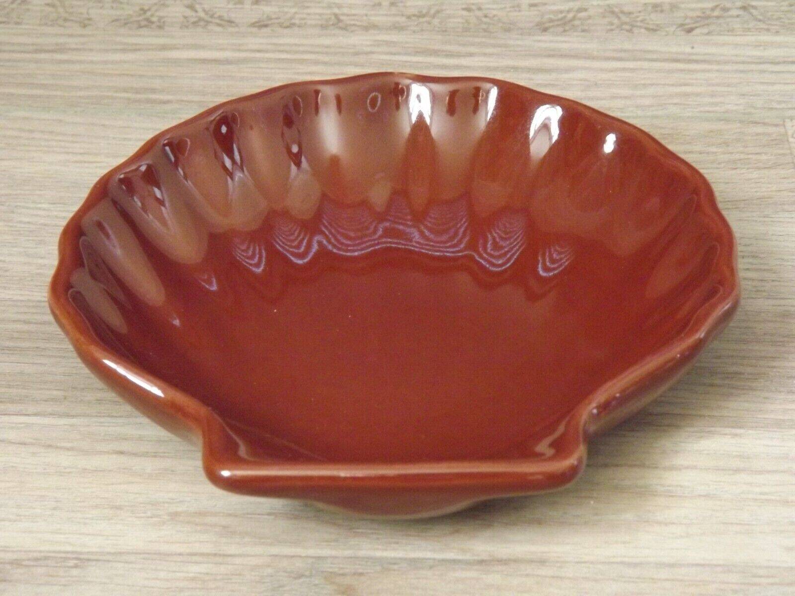 Set of 3 French Vintage Emile Henry Brown Coquille St Jaques Serving Dishes 4680