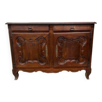 Louis XV Period Buffet In Solid Walnut