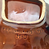 Vintage Vallauris decorative plate from the 50s/60s – glazed ceramic