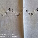 Old damask table linen - monogrammed