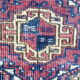 Tapis Boukhara russe antique tissé à la main 170x95cm.