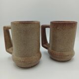 Stoneware mugs, 70s