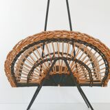 Vintage rattan magazine holders