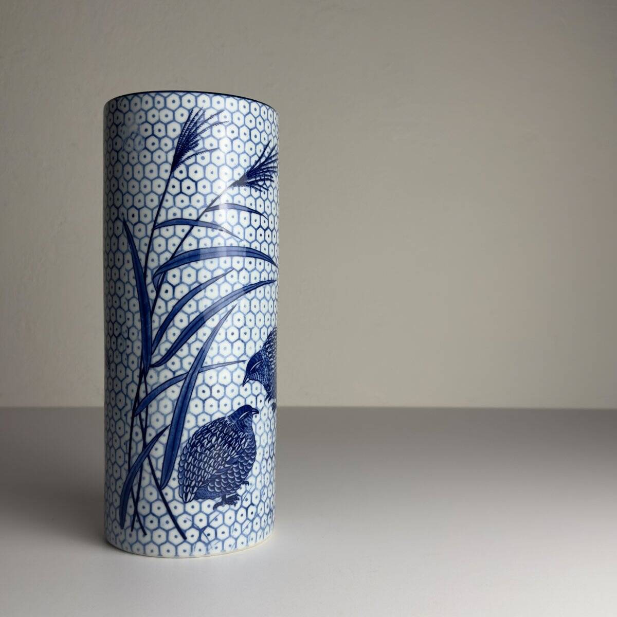 Vintage ceramic vase by Quail and Millet, 1970s.