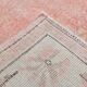 6x9 Turkish Soft Pink Bordered Vintage Rug, 191x282Cm