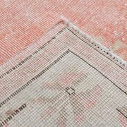 6x9 Turkish Soft Pink Bordered Vintage Rug, 191x282Cm