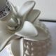 Pineapple lamp in white biscuit