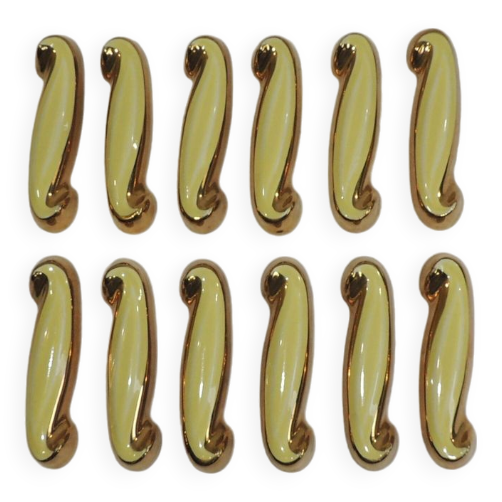 set of 12 Ceramic Knife Holders / vintage art deco
