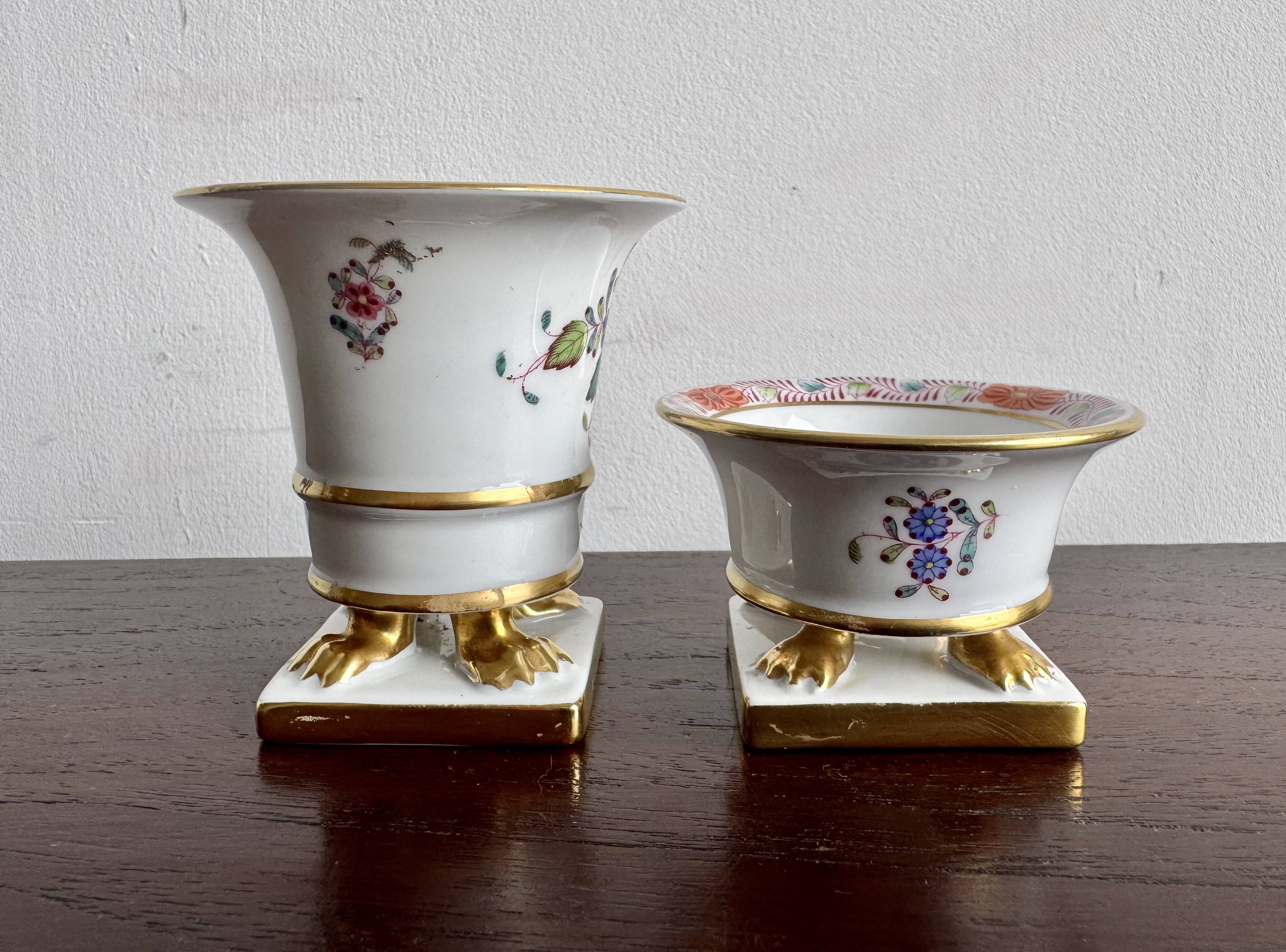 Pair of Small Porcelain Vases by Herend
