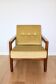 Fauteuil Vintage en Velours Olive, Années 70