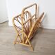 Vintage rattan magazine holder