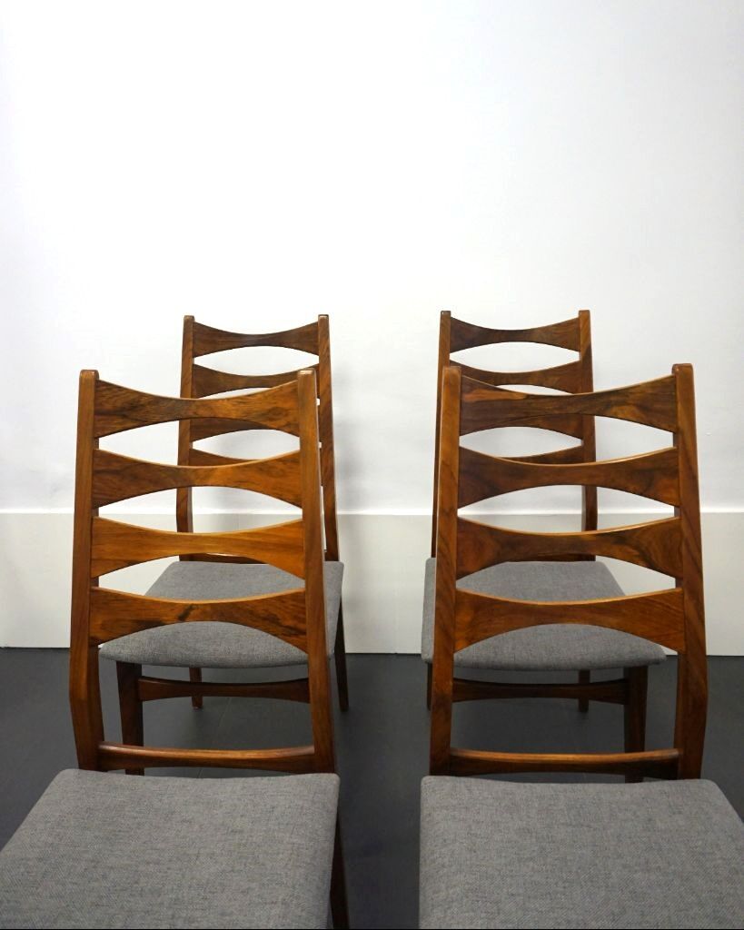 Ensemble de 4 chaises danoises années 60