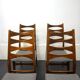 Ensemble de 4 chaises danoises années 60