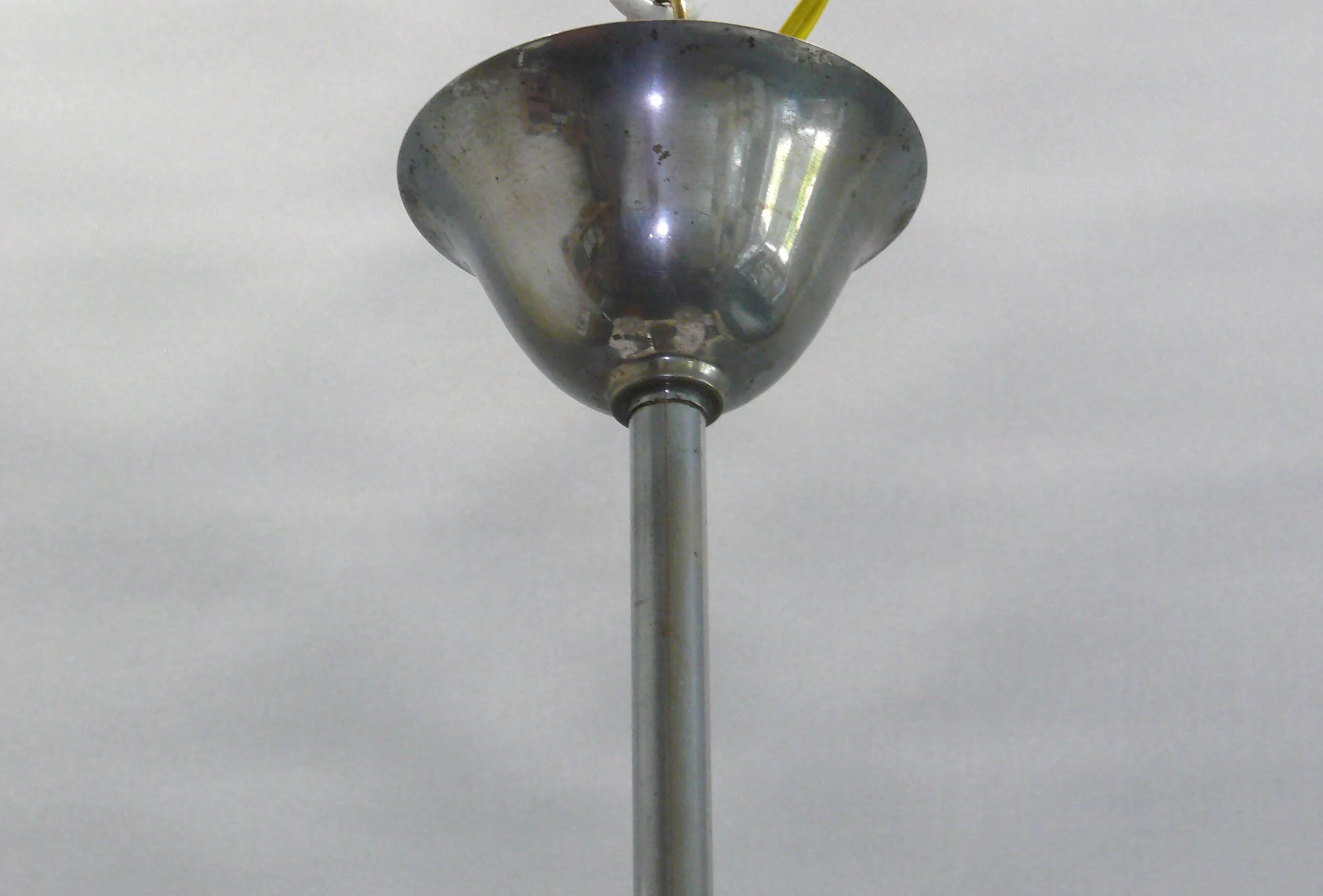 Art Deco three-arm chandelier, France, 1920s-1940s