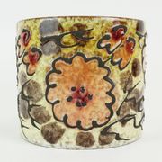 marei ceramic vintage 1960s 70s PLANT POT flower pot fat lava floral decor