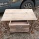 Side table console drawer solid wood air-gummed
