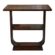 1930s Art Deco solid mahogany side table