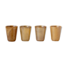 4 stoneware glasses - manufacture digoin