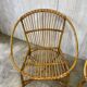Pair of rattan armchairs