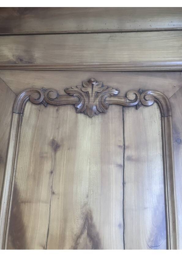 Antique cherry wood wardrobe