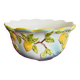 Ceramic cup decorated with lemons in relief, artist GV, 20th century