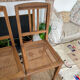 4 chairs cans art deco 1920 1930 in wood and antique canning