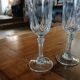 4 vintage crystal champagne flutes from Arques