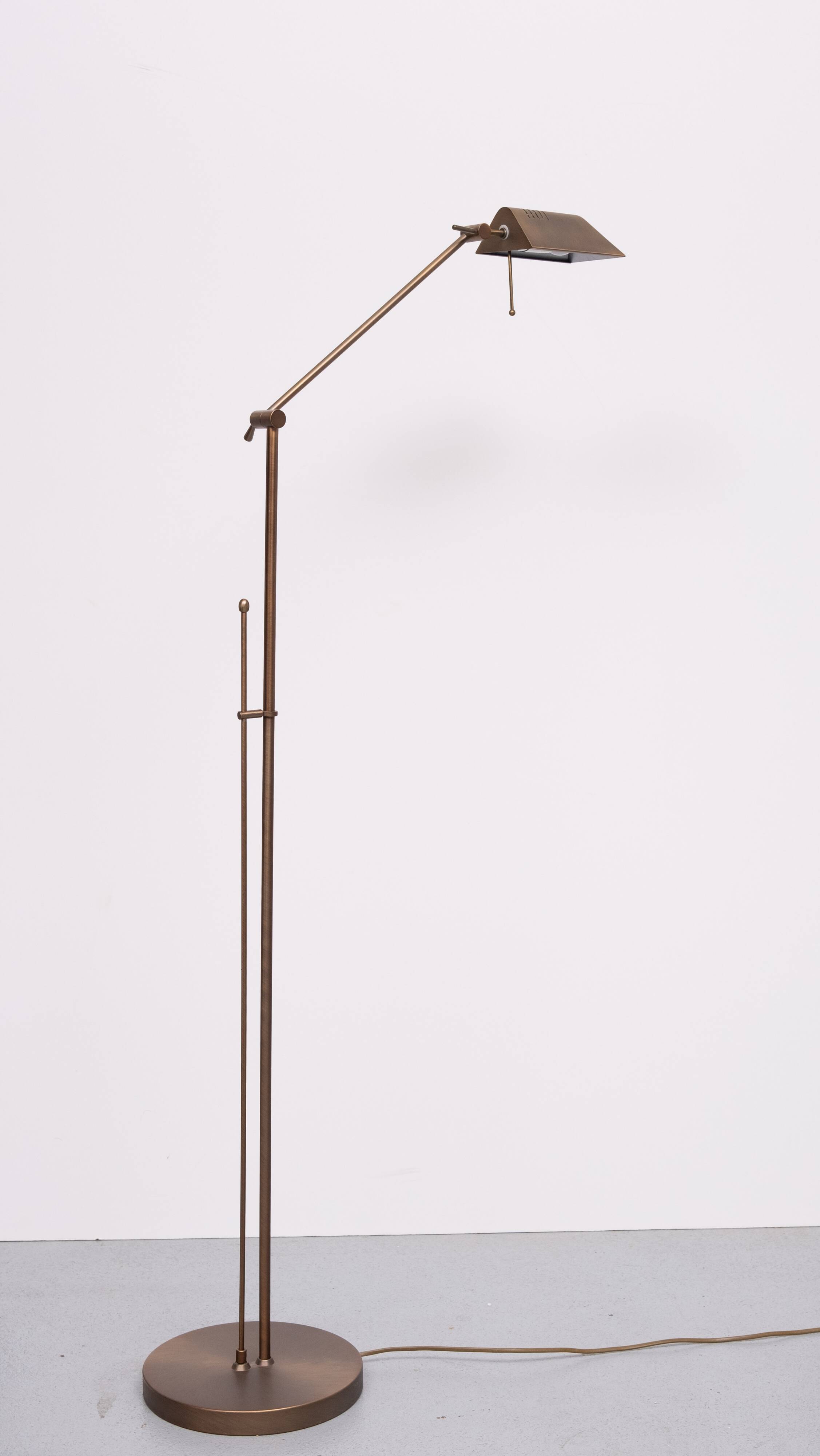 Steinhauer Bronze color floor lamp 1980s Germany