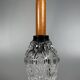 1960s 1970s Ceiling Lamp Pendant Lamp in Teak & Glass Mid Century Space Age