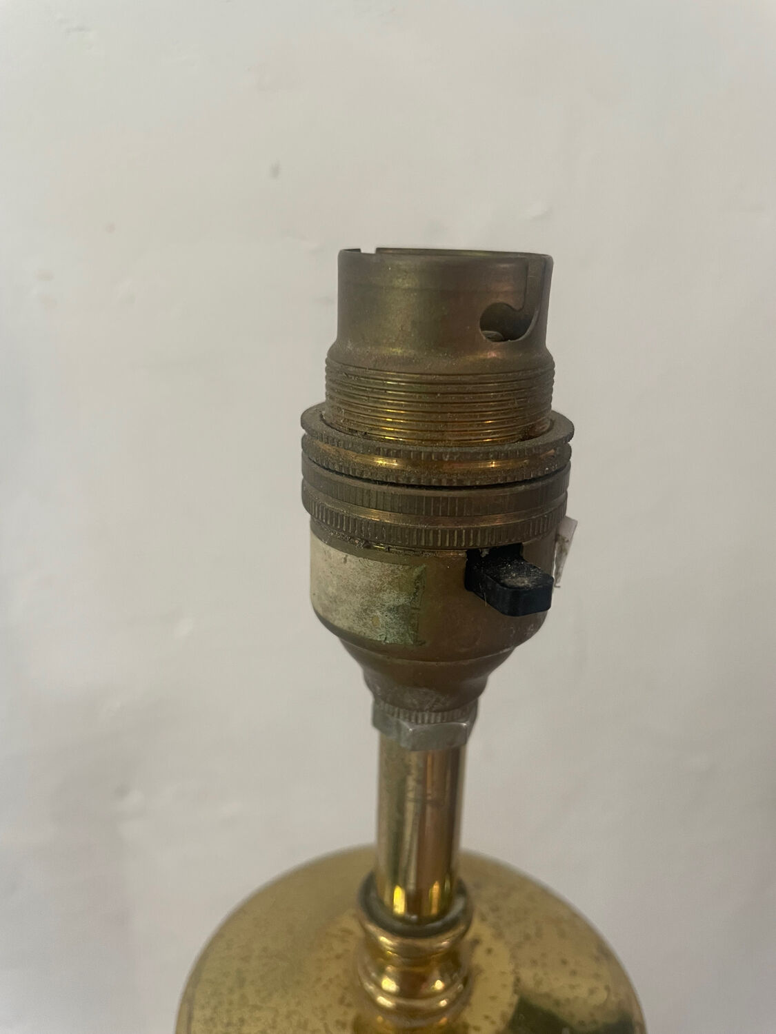 40cm vintage brass column lamp