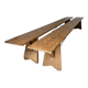 Pair of antique farm benches