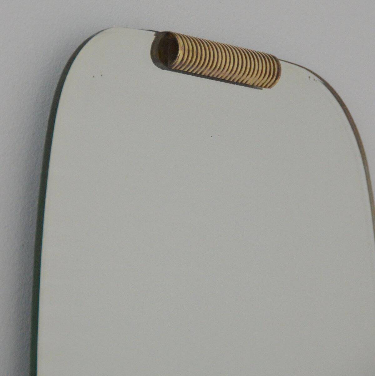 Free-form mirror from the 50s/60s, vintage, 34x77cm