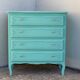 Commode vintage vert menthe 1950