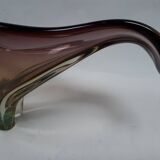 Fruit cup vintage Murano glass 1960 purple yellow