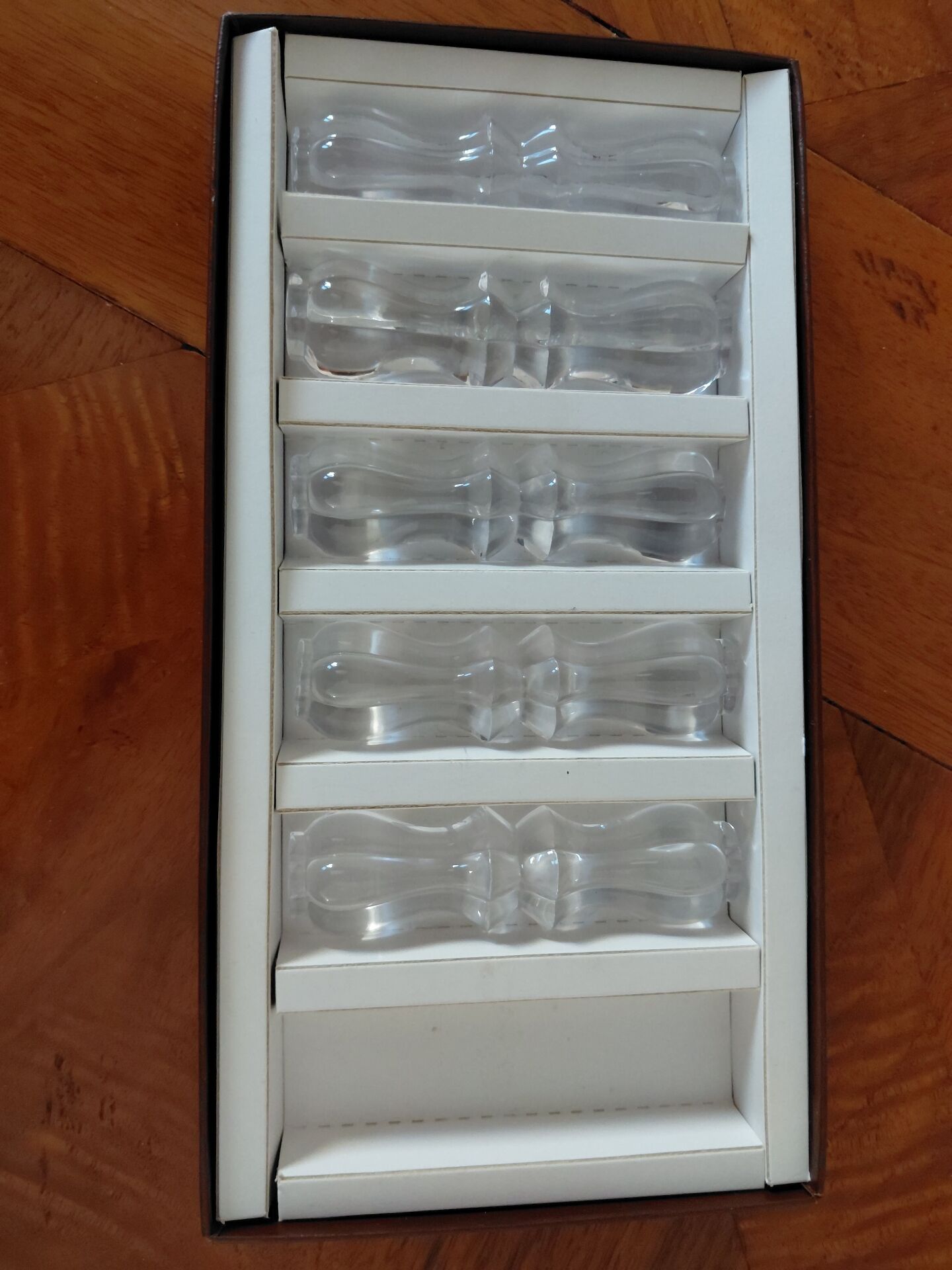 Box of 5 knife holders Royal Glassworks of Champagne