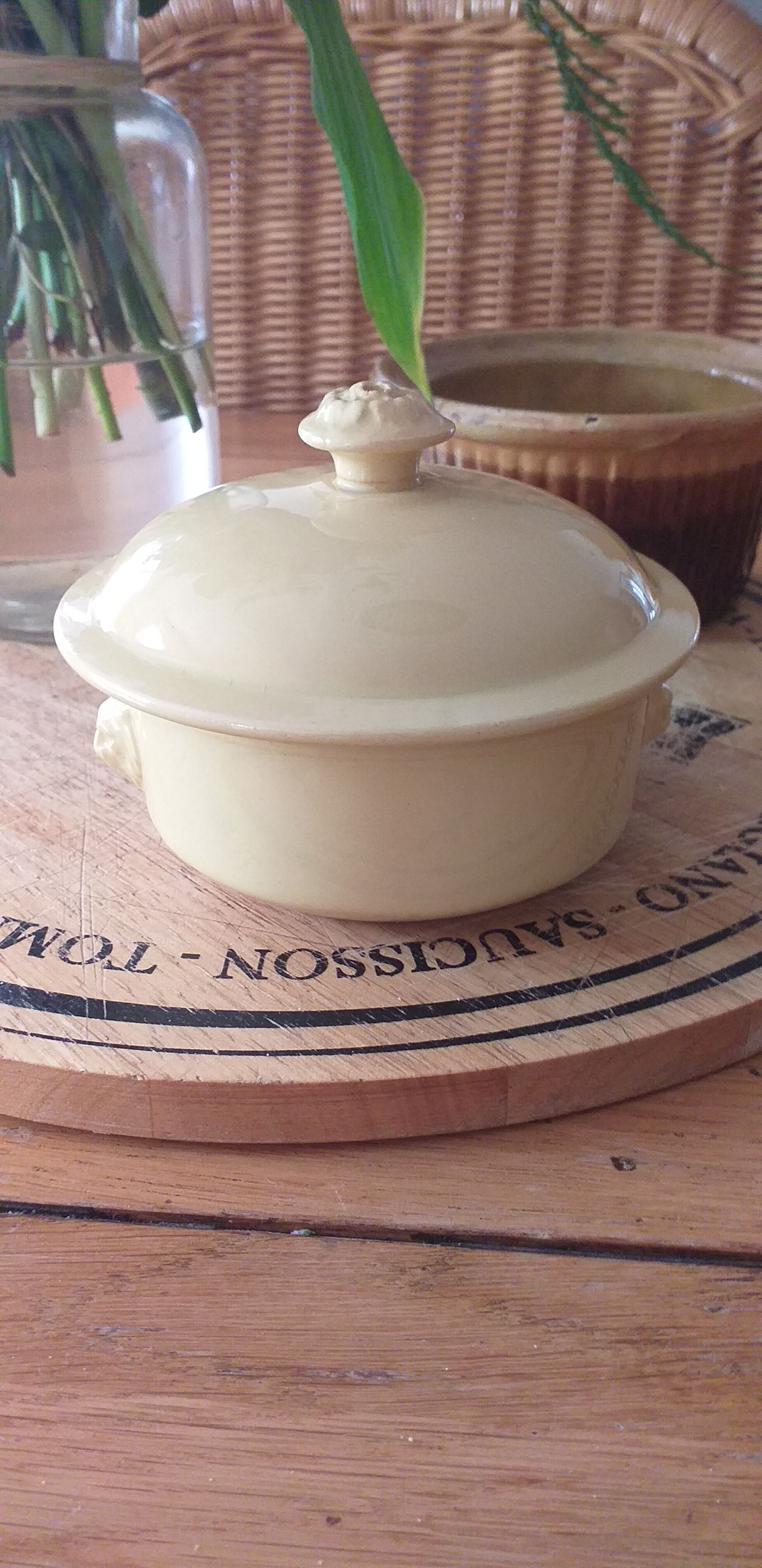 Foie gras pot, porcelain terrine from Lunéville KG