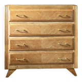 Commode vintage chêne et pieds compas