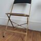 Lot de 2 chaises pliantes skai et métal