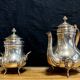 Tableware / Silver plated metal / Shaped pieces (Q): 2 pieces