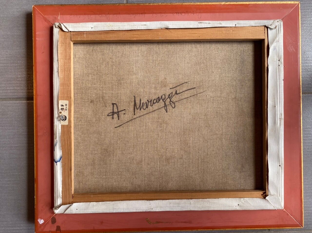 Antique painting, Still life with wild flowers, signed, 20th century