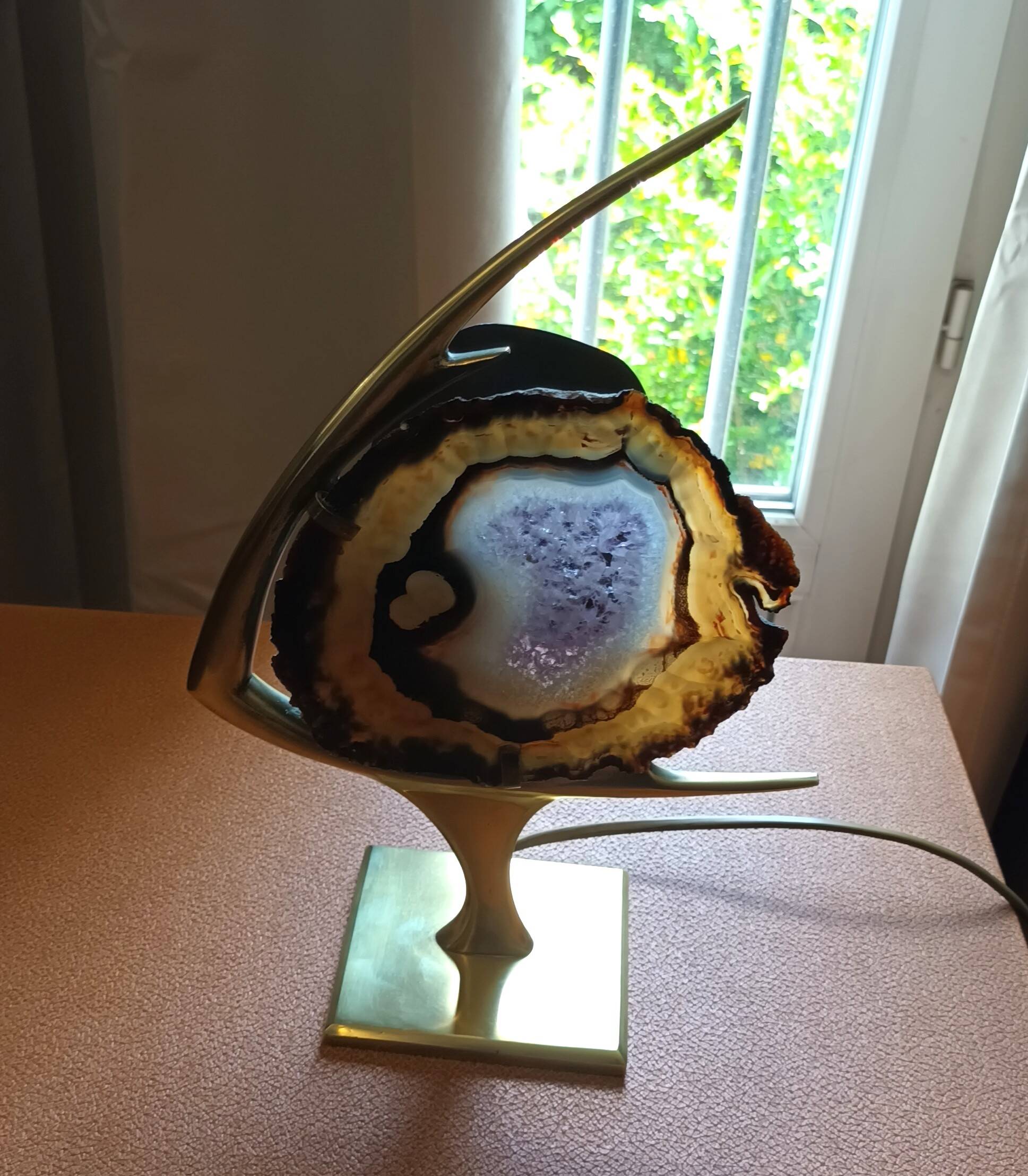 Fish lamp attributed to Willy Daro, 1970s.