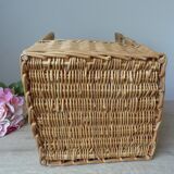 Large vintage bread basket – Wicker & rattan – French bakery style