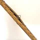 Scandinavian mirror in teak and rattan, 40x47cm, Sweden, 1960