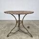 Beautiful 19th-century iron table in the Arras model.